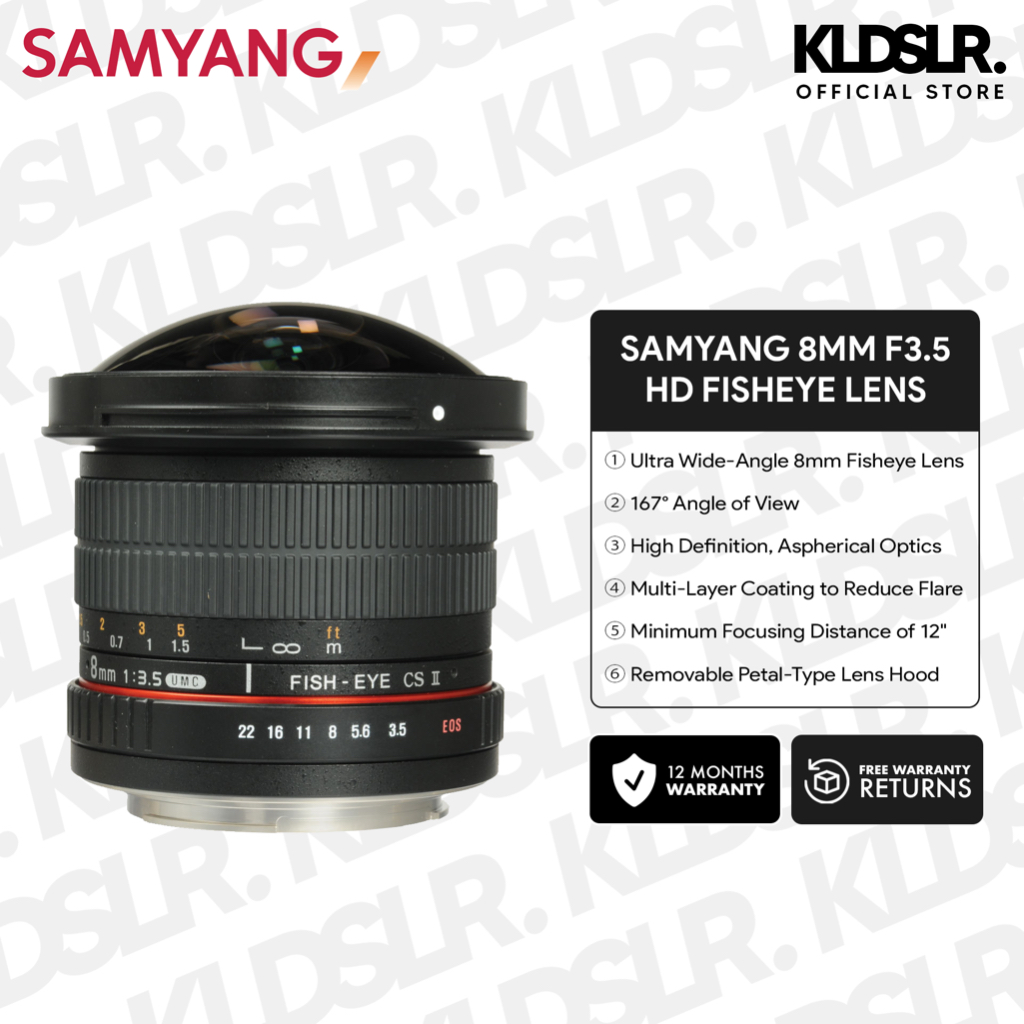 SAMYANG 8mm F3.5 ASPHERICAL MC Fisheye - レンズ(単焦点)