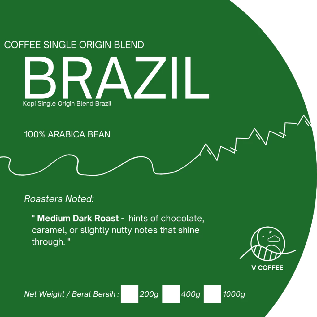 V Coffee Malaysia Brazil – specialty coffee beans Malaysia