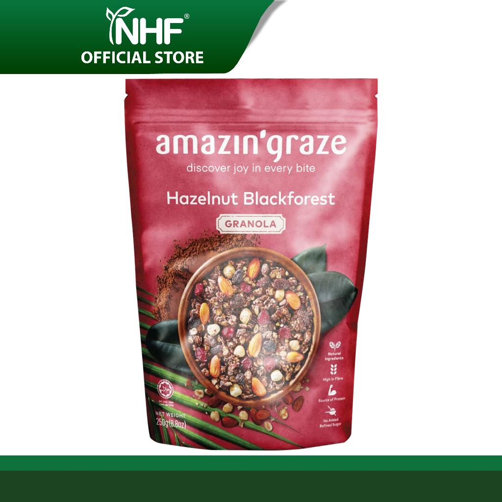 Amazin' Graze Granola Blueberry Goji Coconut/Hazelnut Blackforest