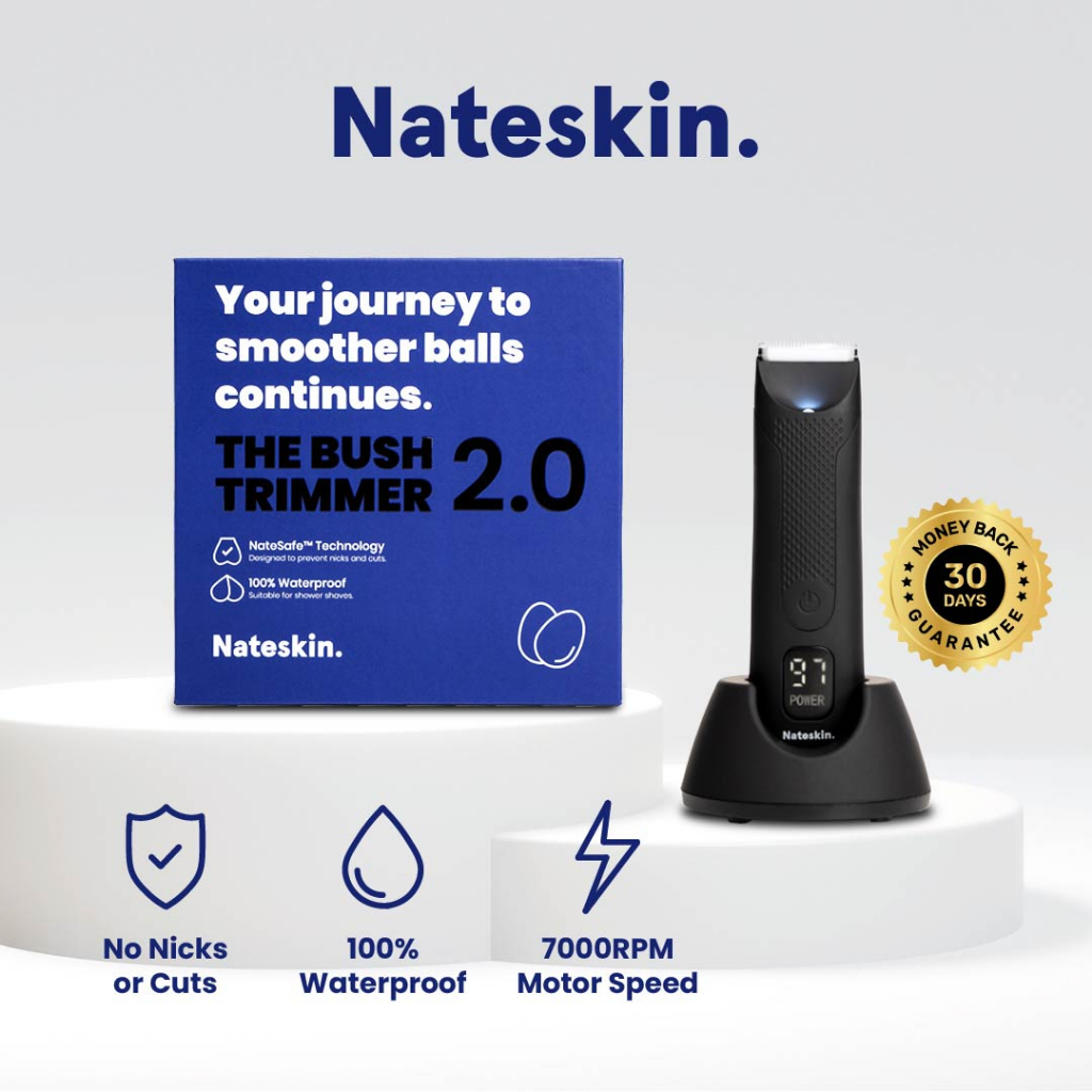 Nateskin Bush Trimmer 2.0 Upgraded Waterproof Electric Body Trimmer
