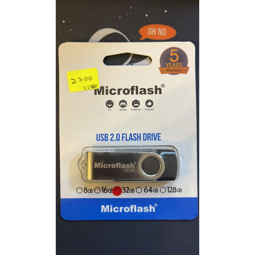 Microflash USB 2.0 Flash Drive 32GB | Shopee Malaysia