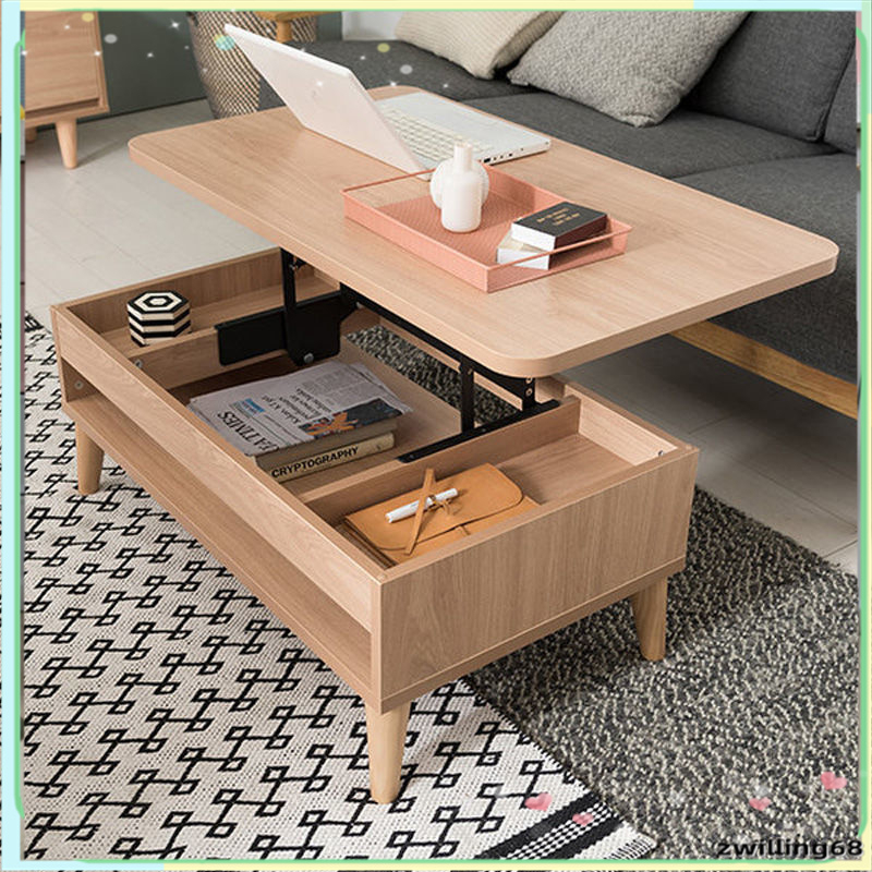 Multifunctional coffee table dining table dual use simple living room