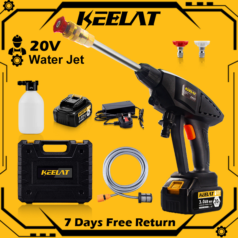 KEELAT Water Jet Car Wash High Pressure Sprayer Gun Tiles Cleaner Spray