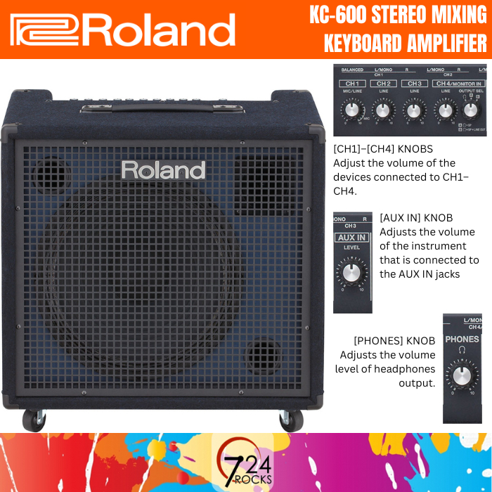 Roland keyboard amplifier KC600 Stereo Mixing Keyboard Amplifier