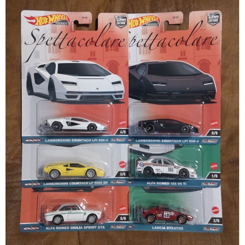Hot Wheels Premium Spettacolare Car Culture Countach LPI