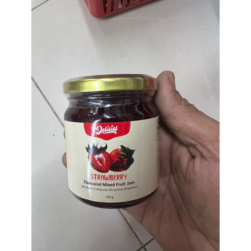 strawberry mix fruit jam kaya roti buah campuran strawberry | Shopee ...