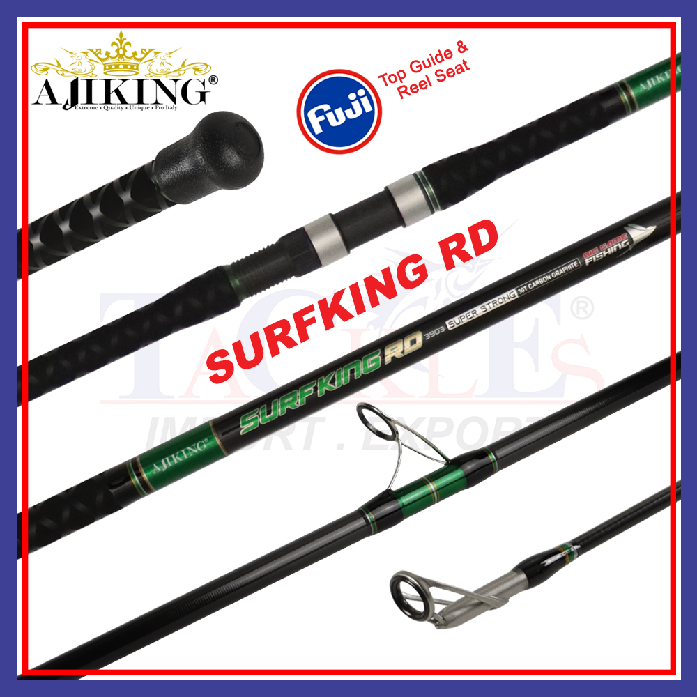 Ajiking Surf King RD Surf Fishing Rod Pantai (13'ft-15'ft) Max