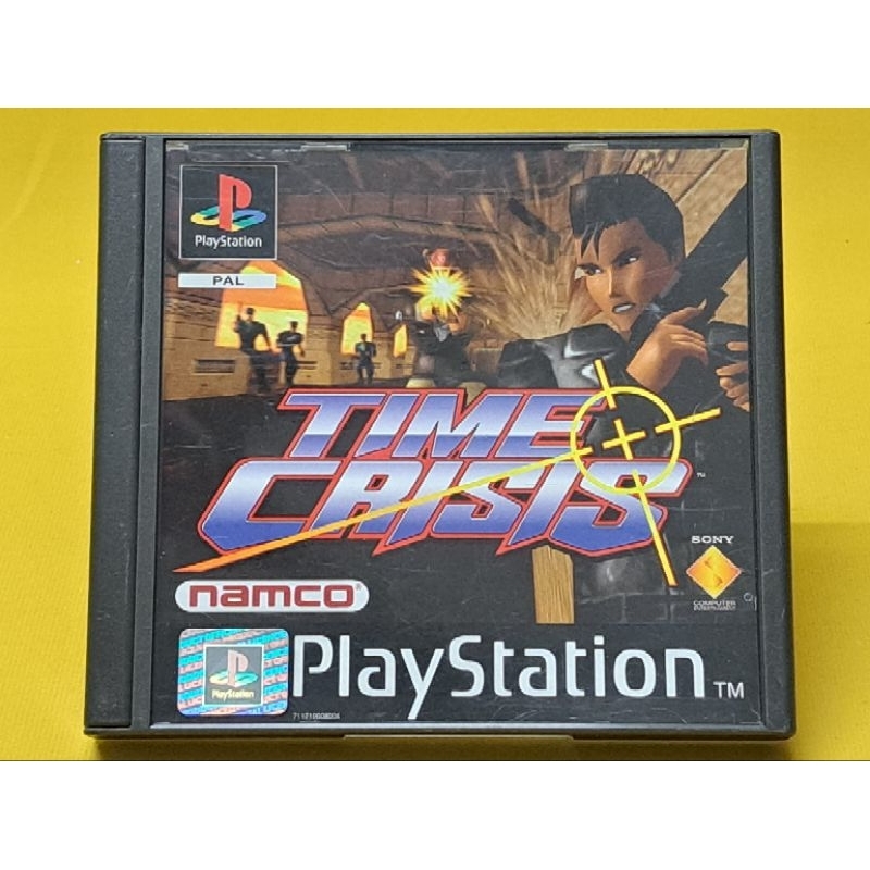 Jeu PS1 Time Crisis – Version PAL FR, Boîte + Jeu + Notice, Bon État