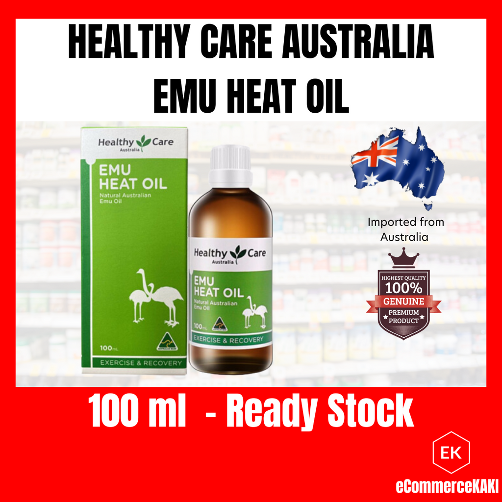Healthy Care Australia Emu Heat Oil 100 ml Expiry Date May 2026 & Dec 2023 Shopee Malaysia