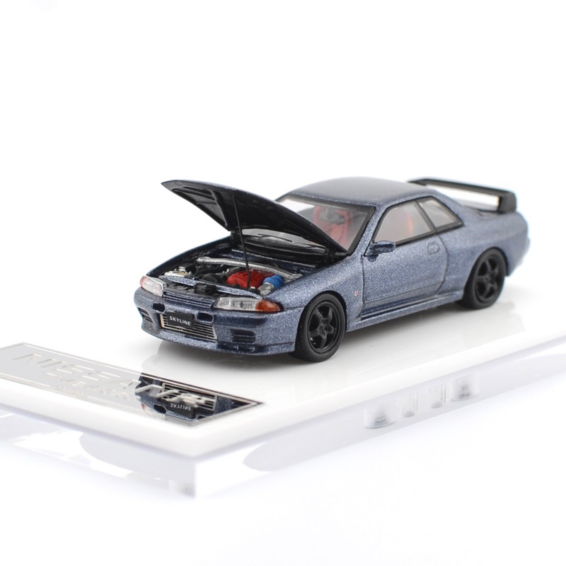 TIME MICRO 1/64 NISSAN GT-R R32 SILVER OPENABLE HOOD | Shopee Malaysia