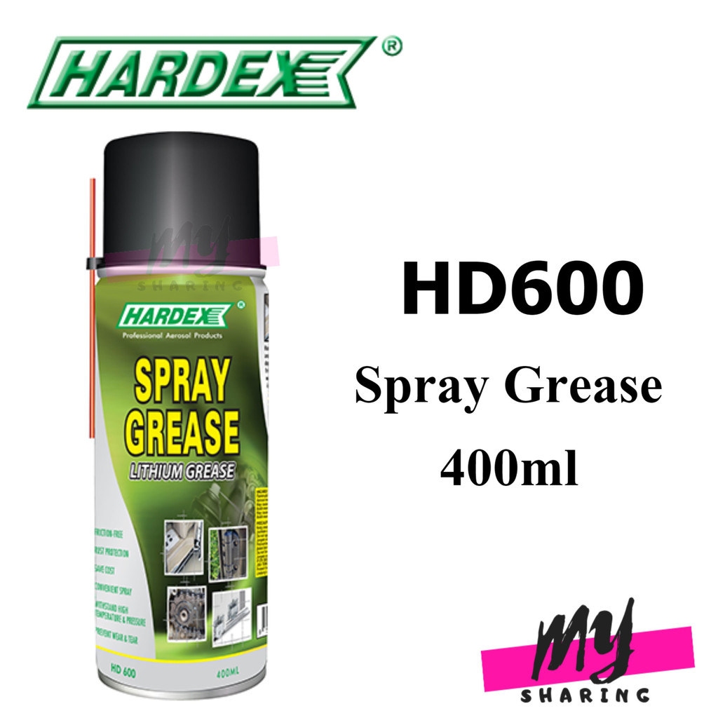 HARDEX Spray Grease Lubricant Spray 400ml HD600 Shopee Malaysia