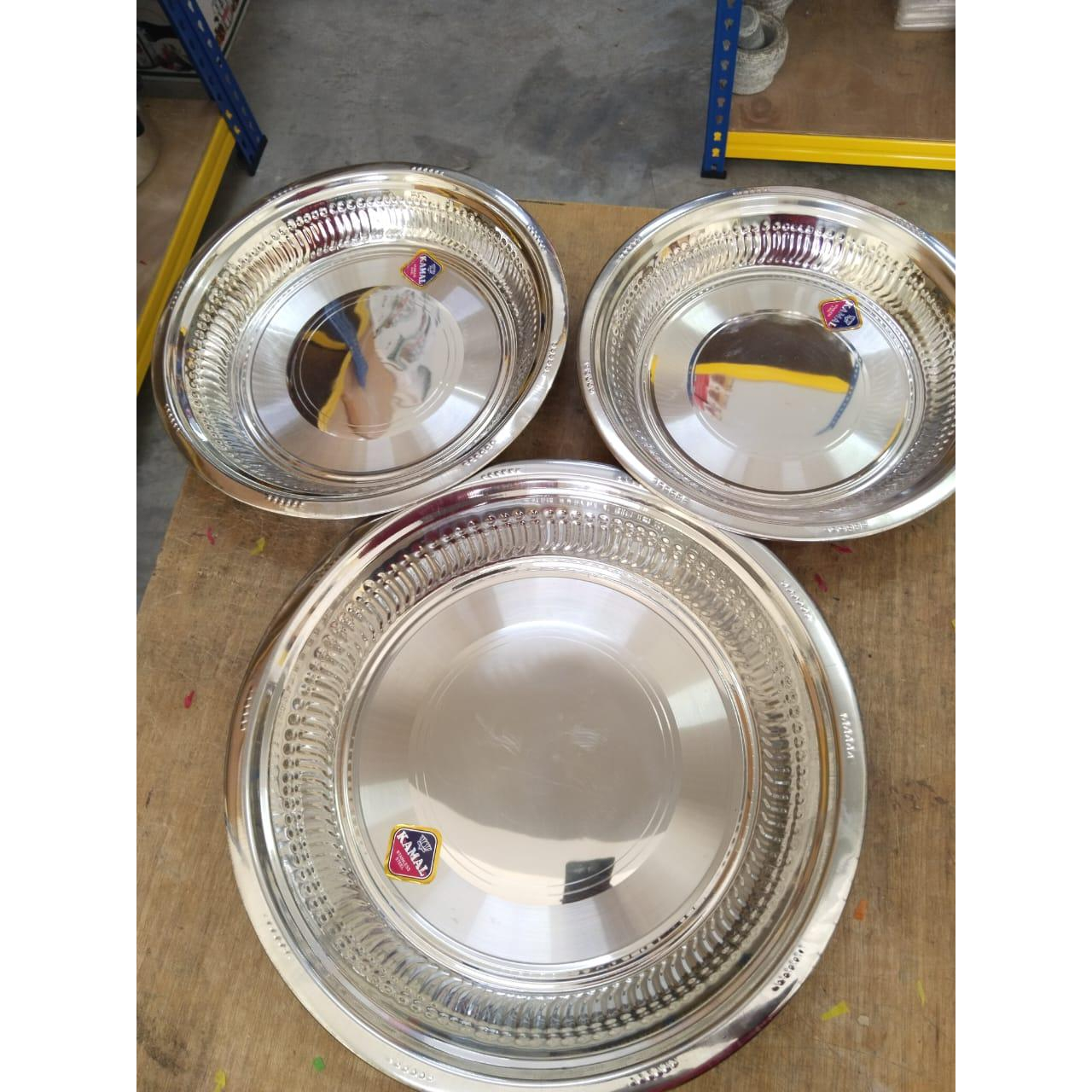 silver tambolam combination plates different sizes Shopee Malaysia