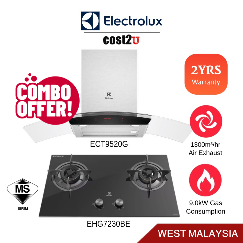 Electrolux hob online to hood