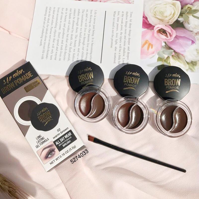 sfr colour gel brow pomade 2in1 soft brown Shopee Malaysia