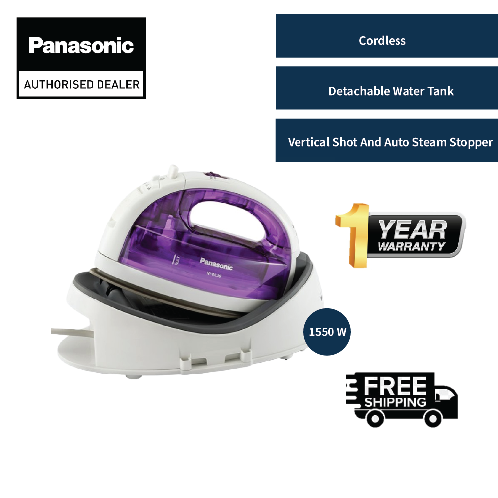 Panasonic Cordless Steam Iron (1550w) NIWL30VSK Shopee Malaysia
