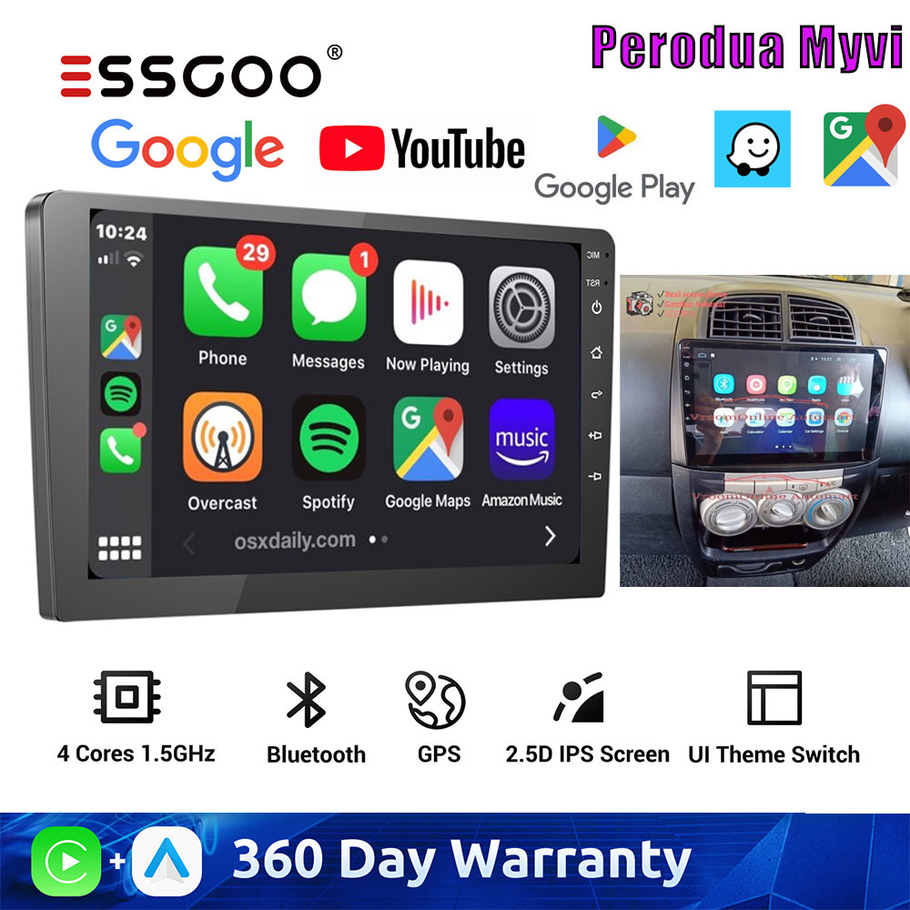ESSGOO 10.1 Inch Android Player Myvi Car MP5 Player WIFI GPS With ...