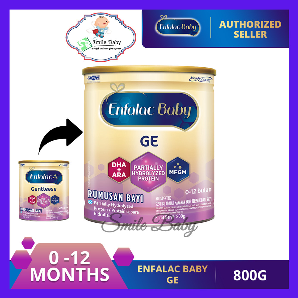 Enfalac Baby GE Susu Bayi Milk Formula Powder (800g) Enfalac A+ Gentlease