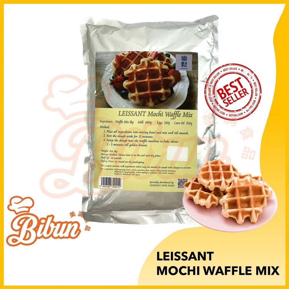 LEISSANT Mochi Waffle Mix 1kg Tepung campuran Wafer Mochi