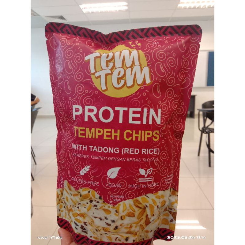 TEM TEM PROTEIN TEMPEH CHIPS WITH TADONG(RED RICE) Shopee Malaysia