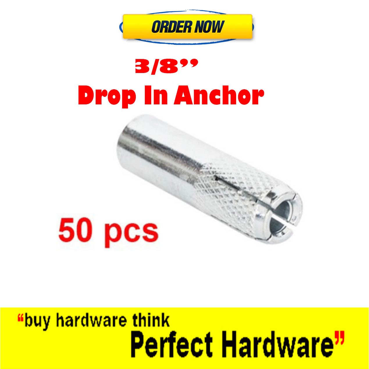 [50pcs] 3/8 DropIn Anchor Shopee Malaysia