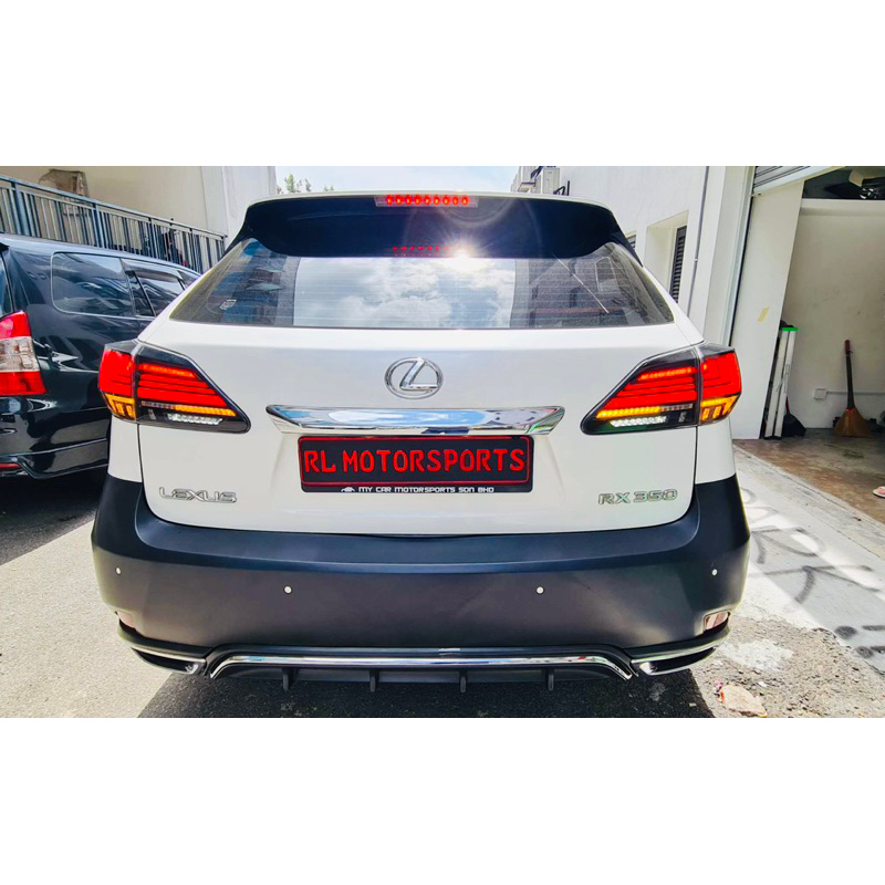 Lexus RX270 RX350 2009 - 2015 convert 2021 facelift rear bumper bodykit ...