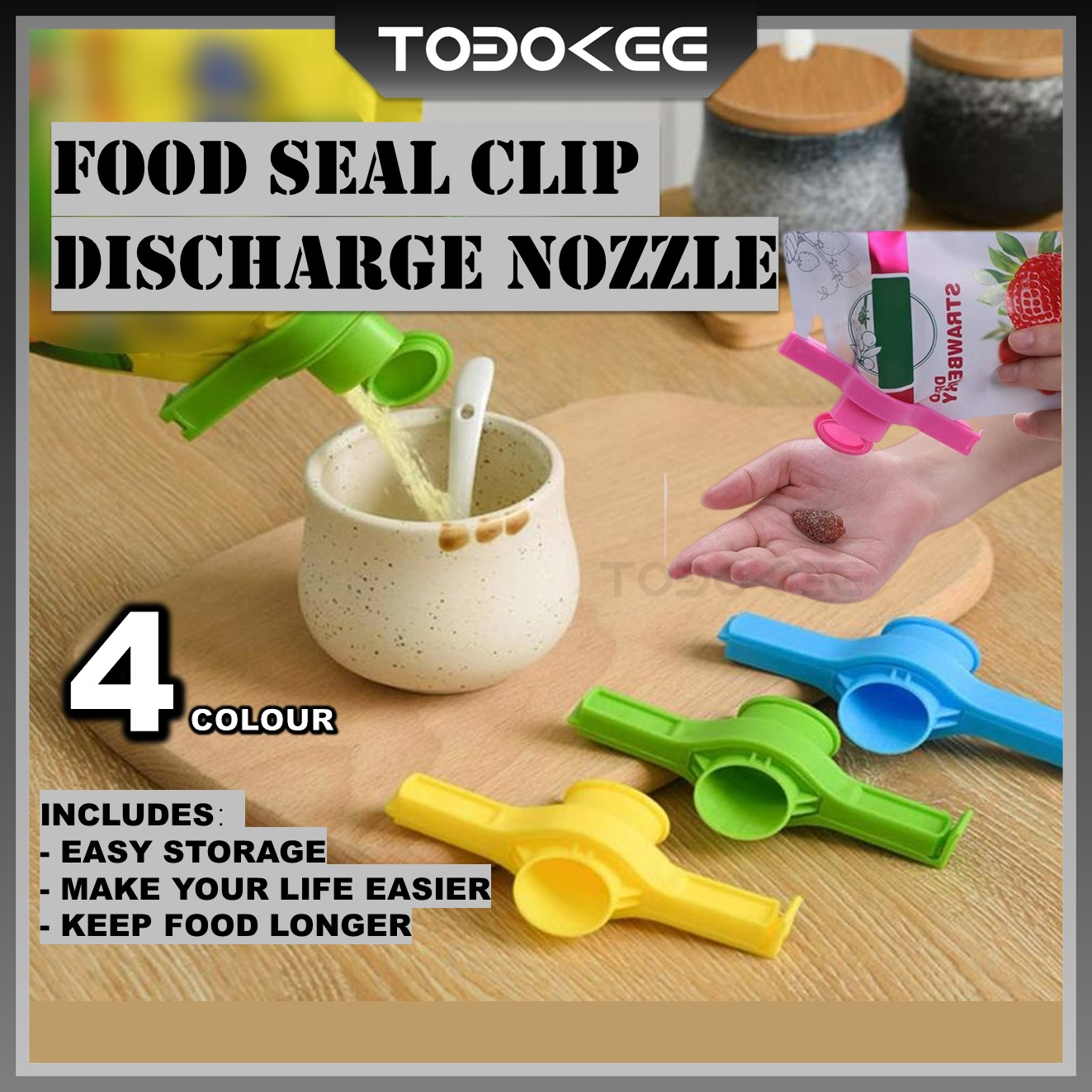 Food Sealing Clip discharge nozzle Plastic Milk Powder Bag Discharge ...