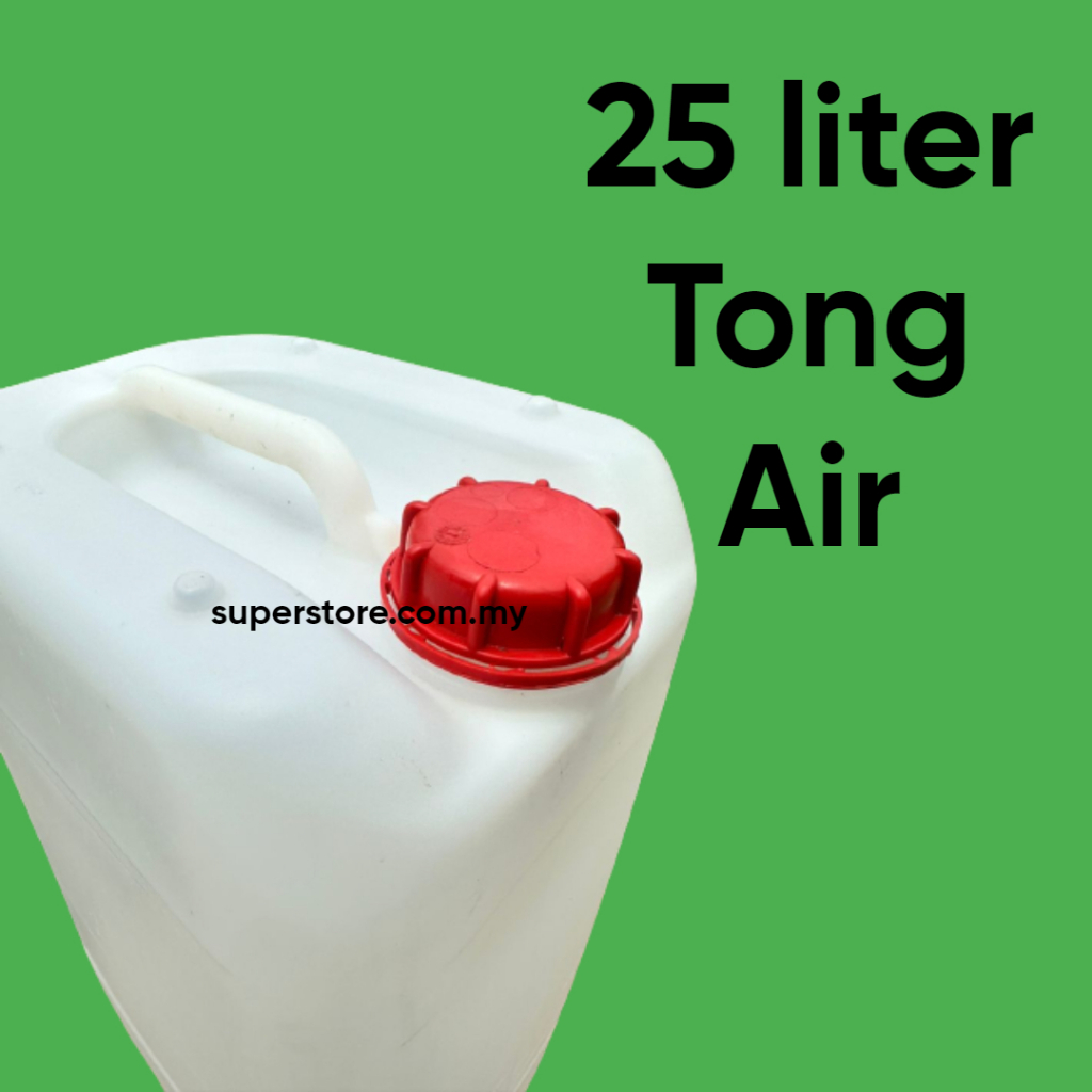 25 liter tong air terpakai sudah dicuci/25 liter water container/jerry ...