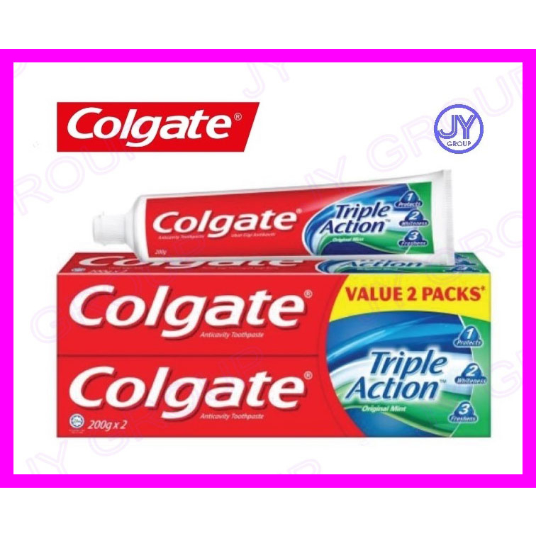 Value Twin Pack Colgate Triple Action Toothpaste Ubat Gigi 2 Unit X 175g Set Shopee Malaysia 0564