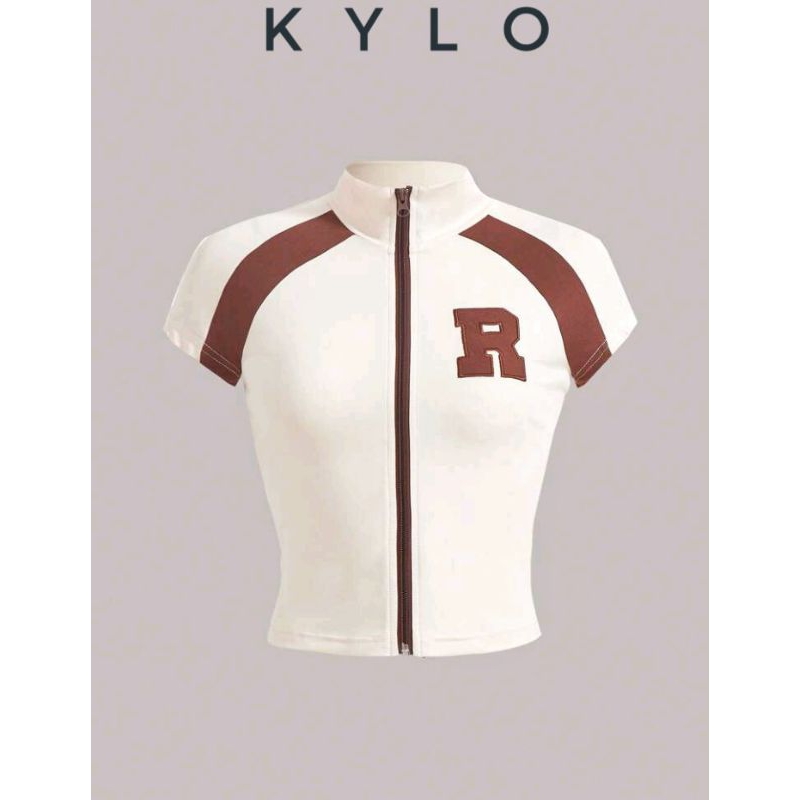 KYLO Acubi Core R Letter Swag Trendy Cool Zipper Women Short Sleeve Tee ...