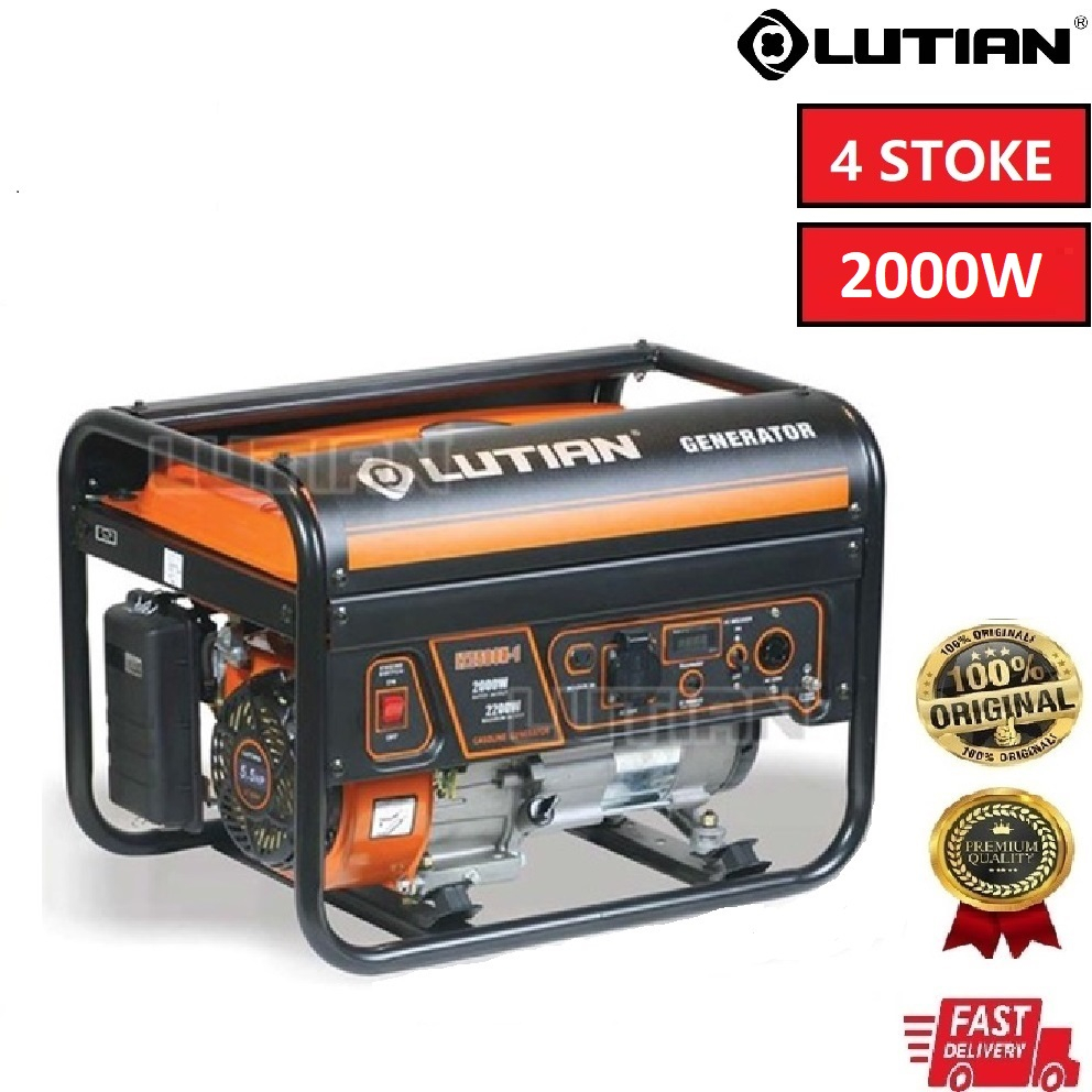 LUTIAN Portable Petrol Generator LT2500N-1 2000W |LT3900N-1 3000W (4 ...