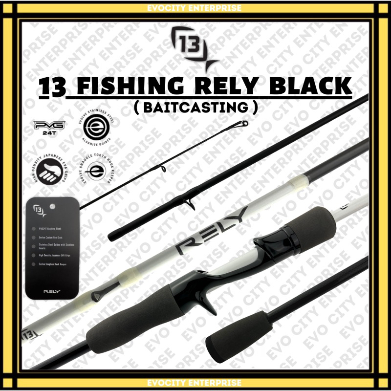 13 FISHING Rely Black Baitcasting Rod ( RC66L2 )