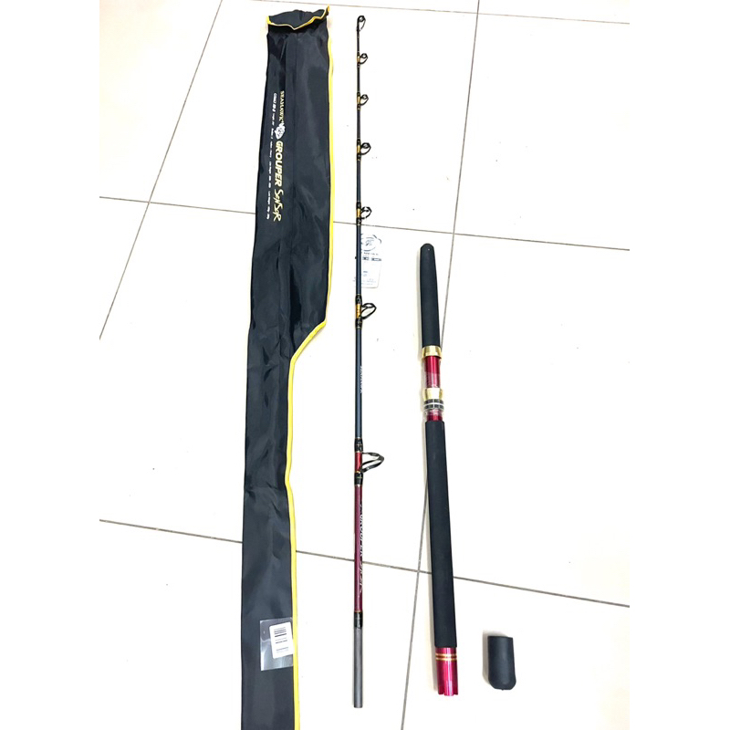 new SEAHAWK grouper sensor 6'6kaki 6kaki 30-60lb heavy butt joint ...