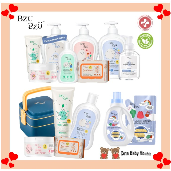 BZU BZU Head to Toe Baby Wash/Baby Powder/Lotion/Kids Shampoo & Body