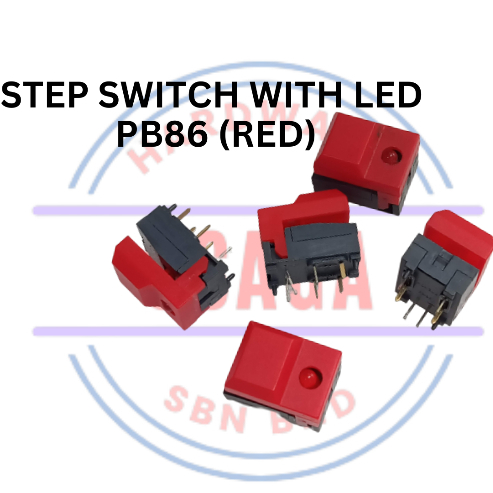 PB86 STEP SWITCH WITH LED PB86 (RED) NEW READY STOCK | Shopee Malaysia