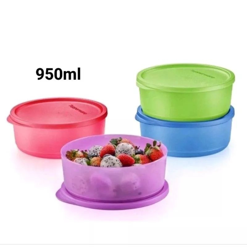 Tupperware (4 Pcs) Summer Fresh Round 950ml | Shopee Malaysia