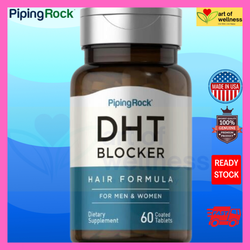 Piping Rock 💥💥DHT BLOCKER💥💥 for Men & Women, 60 Coated Tablets with Saw