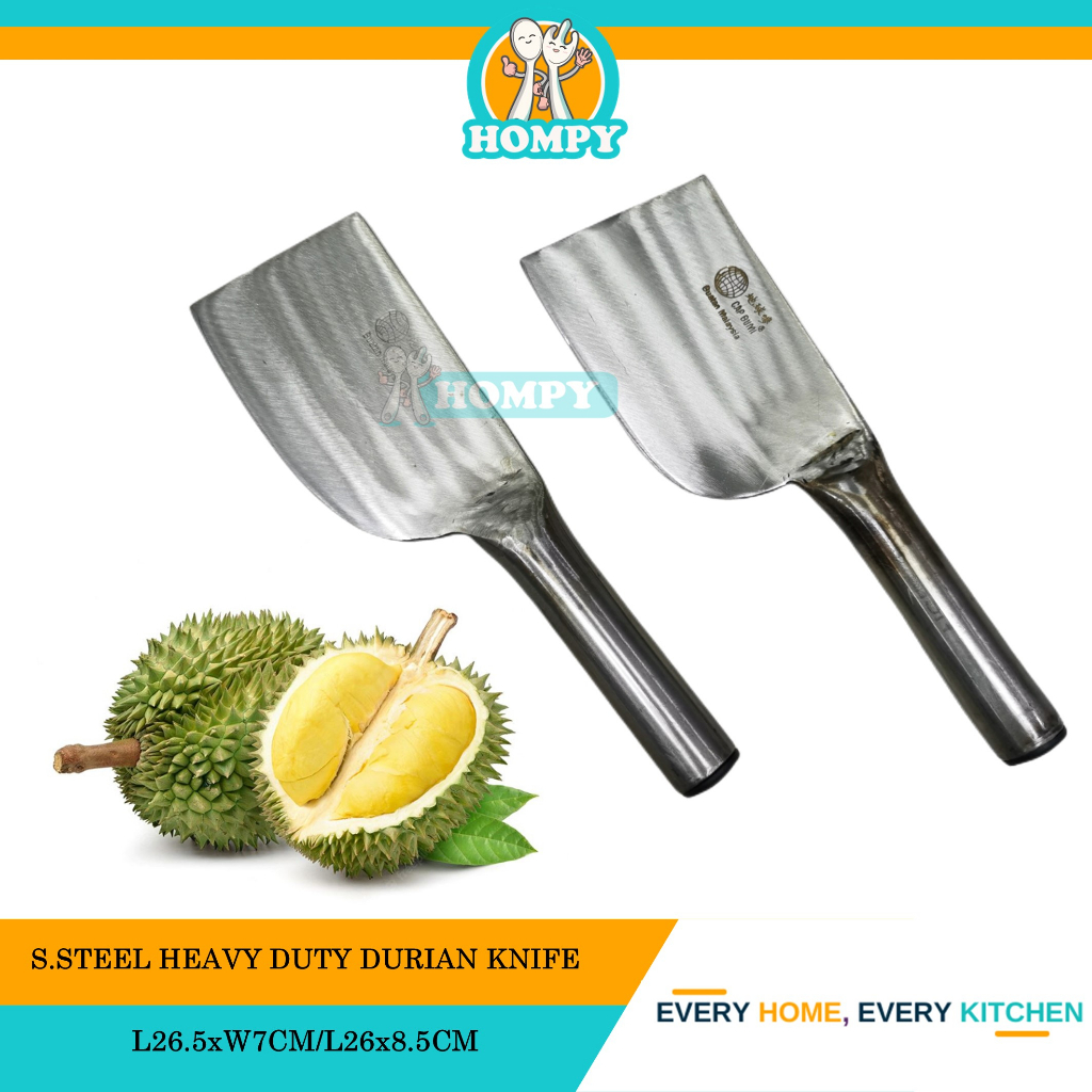 STAINLESS STEEL HEAVY DUTY DURIAN KNIFE/CAP BUMI DURIAN KNIFE/PISAU ...