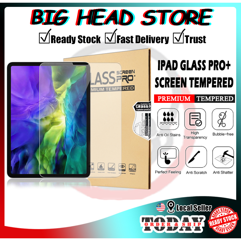PREMIUM GLASS PRO iPad Tempered Glass 10th/Pro 13/11"/Air 6/2/3/Mini 6