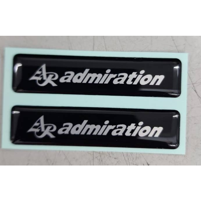 Admiration Epoxy badge logo Emblem sticker side skirt front lip ...