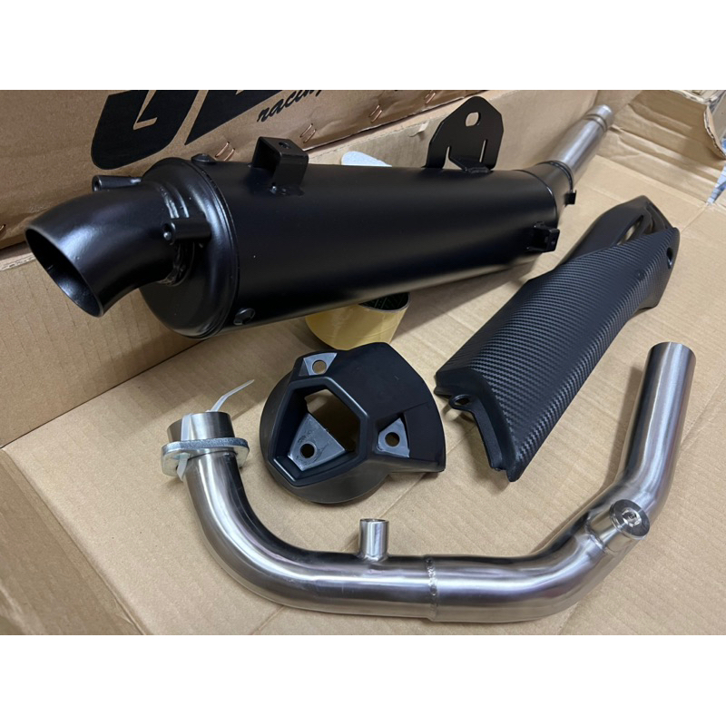 GL EXHAUST SUPER CHARGER 35x38Mm RS150/RSX150 (+ EXHAUST COVER ...