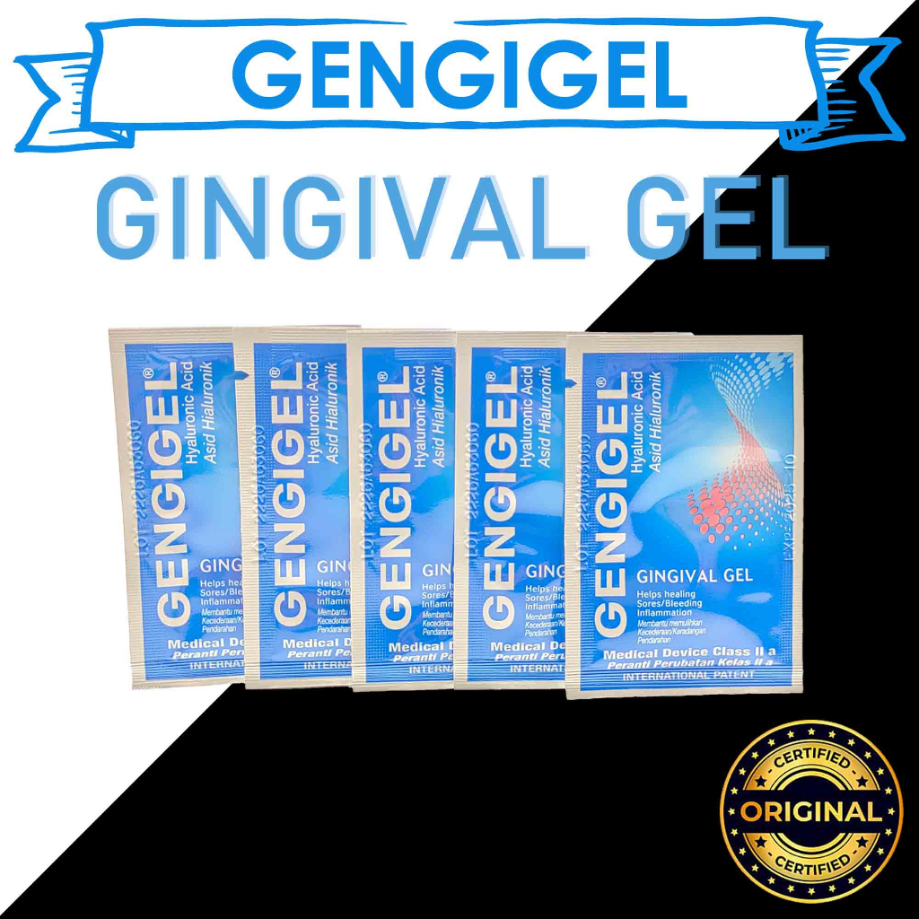 Gengigel® 1ml Gingiva Gel Oral Gel Ulcer (Hyaluronic Acid) Gingivitis