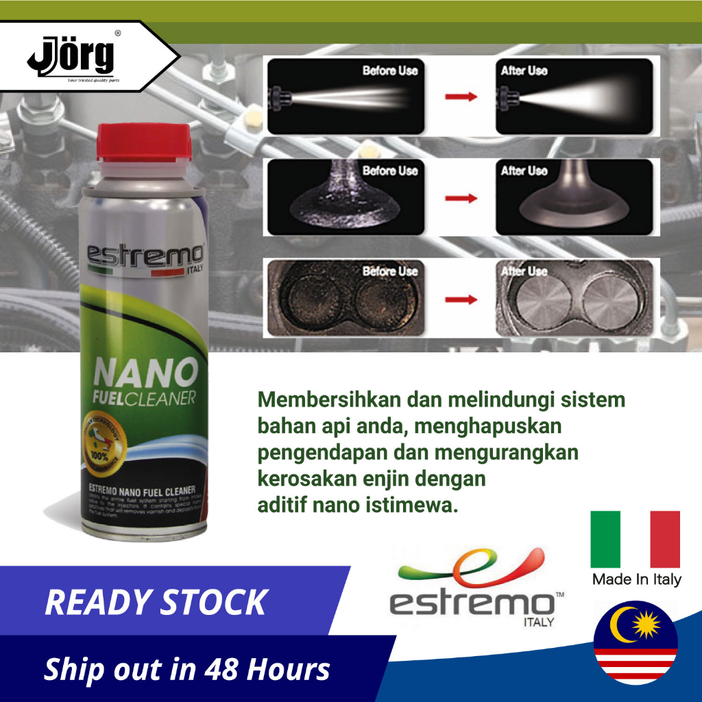 Estremo Nano Fuel Cleaner 250ML Additives Cleans and Removes Varnish