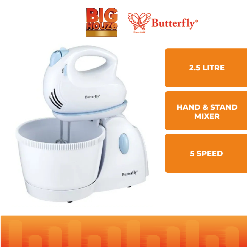 Butterfly 2.5L Stand Mixer 5 Speed Turbo BM4321 / BM4321A with