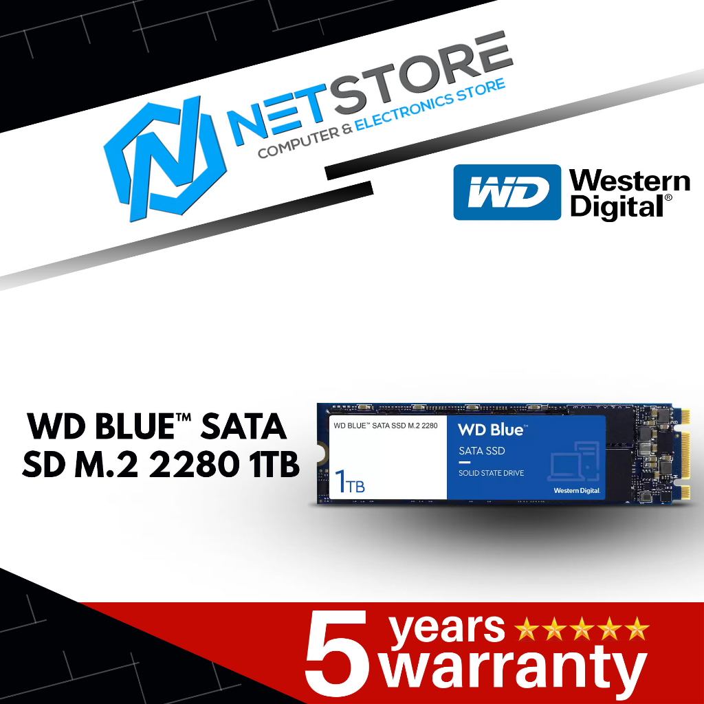 WESTERN DIGITAL WD Blue™ SATA INTERNAL SSD M.2 2280 1TB