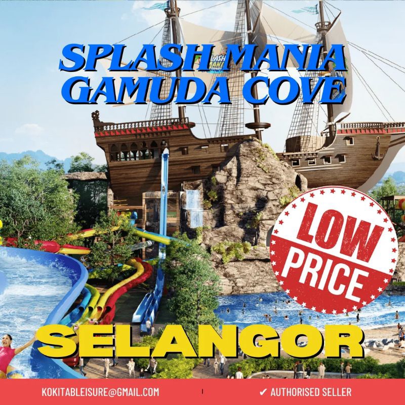 Splash Mania Gamuda Cove Waterpark Ticket ( PROMOTION ) Shopee Malaysia
