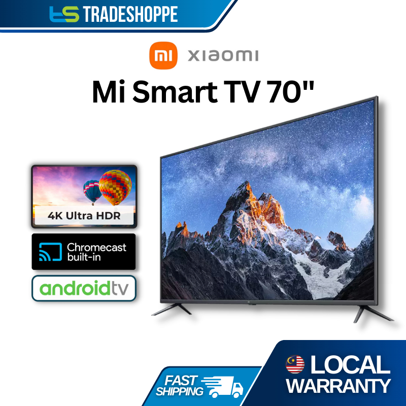 Xiaomi Mi Smart TV 70" Model 4K UHD 2160P Smart Android TV Built-in ...