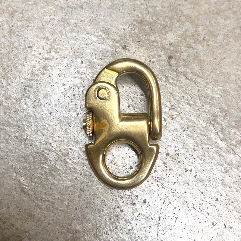 Solid Brass Sweden Pull Lock Carabiner Quick Release Hook DIY Carabiner
