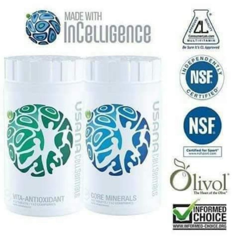 Usana Cellsentials Antioxidant Multivitamin Essential Core Minerals
