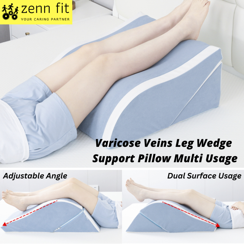 Varicose Veins Leg Wedge Support Pillow Multi Function Usage Shopee