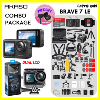 AKASO Brave 7 LE 4K30FPS Action Camera, with Touch Screen IPX7 Waterproof  20MP WiFi Vlog Camera